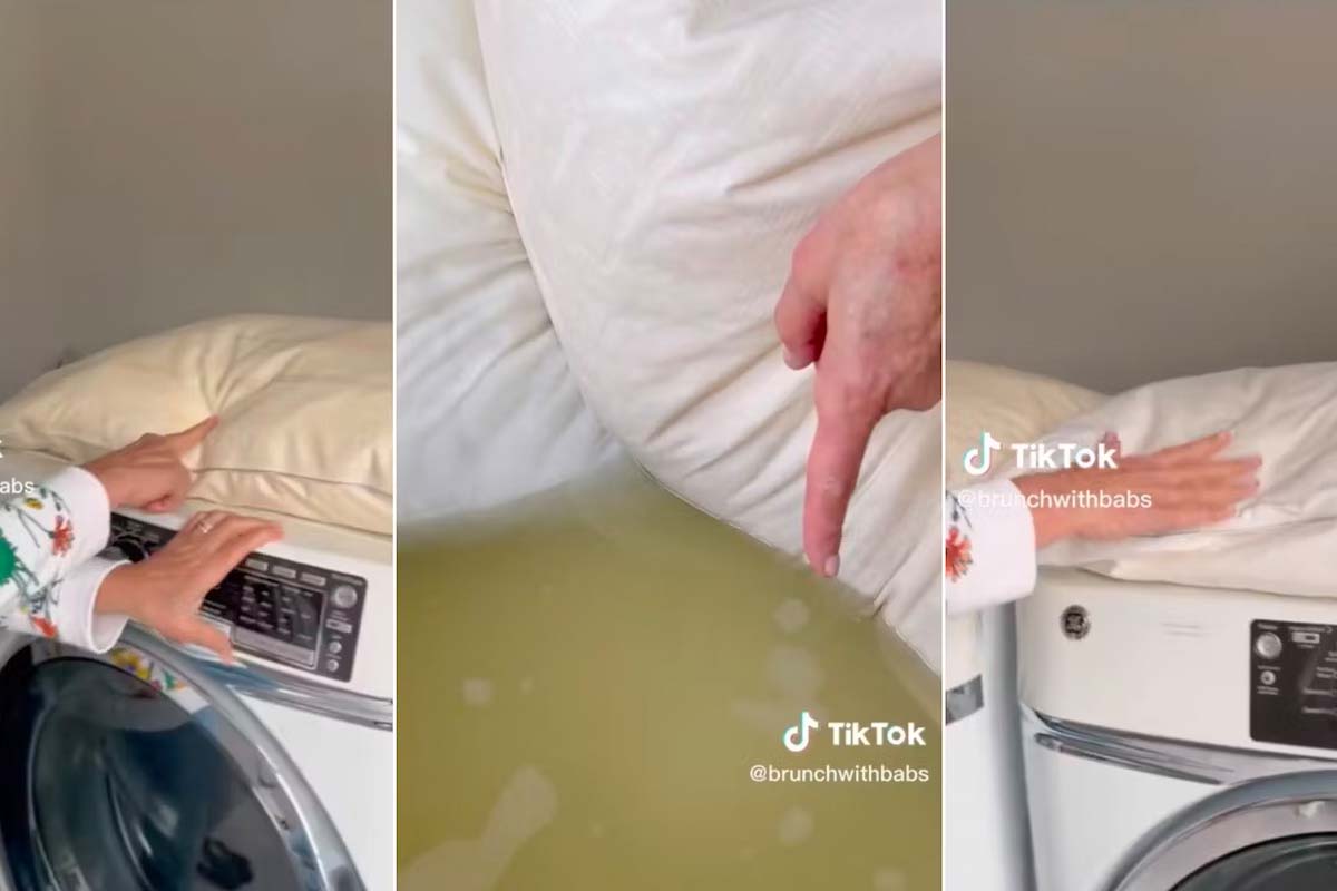 Viral TikTok Shows The Gross Satisfaction of Strip Washing Pillows